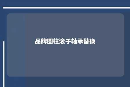 品牌圆柱滚子轴承替换 